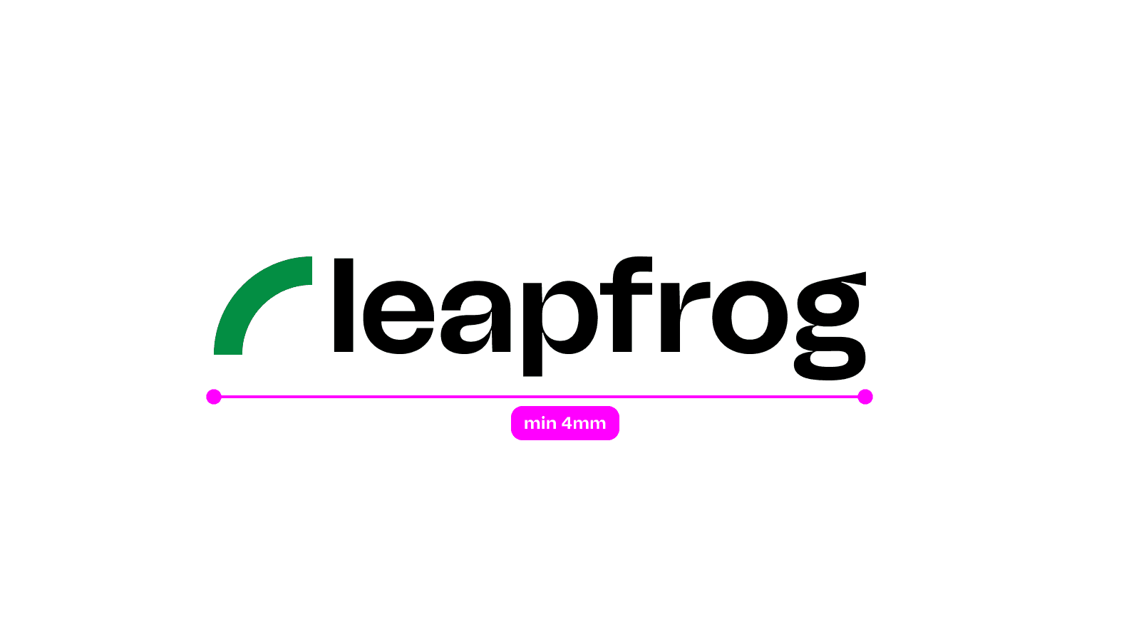 Logo sizing specification